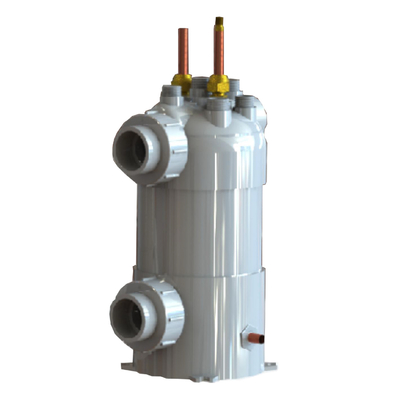 শিল্প পিভিসি শেল টাইটানিয়াম টিউব evaporator coil তাপ এক্সচেঞ্জার অ্যাকোয়ারিয়াম chiller তাপ পাম্প জন্য