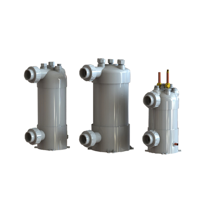 শিল্প পিভিসি শেল টাইটানিয়াম টিউব evaporator coil তাপ এক্সচেঞ্জার অ্যাকোয়ারিয়াম chiller তাপ পাম্প জন্য
